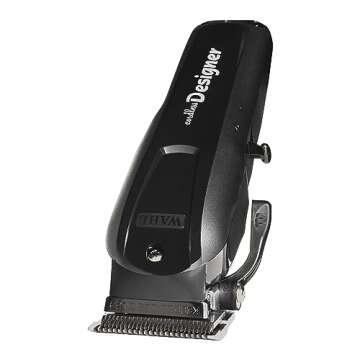 Wahl Professional - Cordless Designer Clipper #8591-90 Minute Run Time - Includes Weighted Cordless Clipper Charging Stand #3801 - for Professional Barbers and Stylists