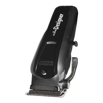 Wahl Professional - Cordless Designer Clipper #8591-90 Minute Run Time - Includes Weighted Cordless Clipper Charging Stand #3801 - for Professional Barbers and Stylists