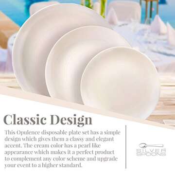 Elegant Disposable Plastic Salad Plates for Parties - 10 PC