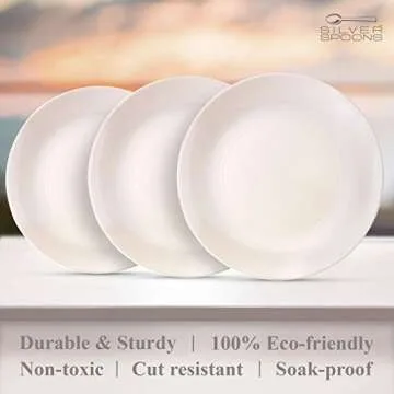 Elegant Disposable Plastic Salad Plates for Parties - 10 PC