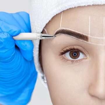 Pen Eyebrow Mapping Pen Stencil Pen Long Lasting Makeup Eye Brow Lips Liners White