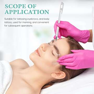 Pen Eyebrow Mapping Pen Stencil Pen Long Lasting Makeup Eye Brow Lips Liners White