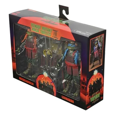 NECA TMNT Leonardo & Michelangelo 1:7 Scale Action Figures