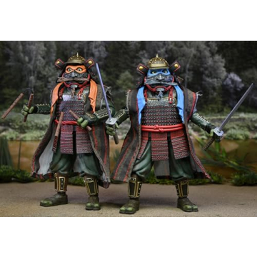 NECA TMNT Leonardo & Michelangelo 1:7 Scale Action Figures