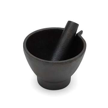 Fox Run Cast Iron Mortar and Pestle for Heavy Use
