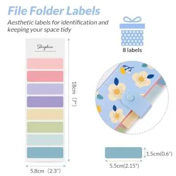 SKYDUE Floral Accordion File Folder Organizer for Documents