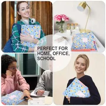 SKYDUE Floral Accordion File Folder Organizer for Documents