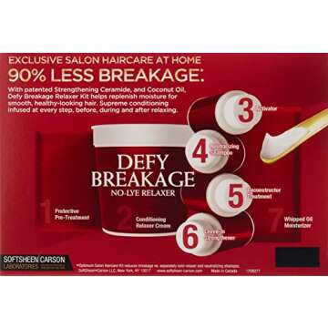 SoftSheen-Carson Defy Breakage No-Lye Relaxer for Normal Hair Textures with Coconut Oil