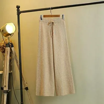 Flyinskyfun Women's Cashmere Pants Loungewear in Khaki