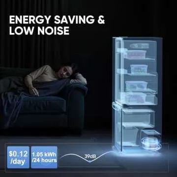 Upstreman 7.1 Cu.Ft Energy-Efficient Refrigerator for Kitchen