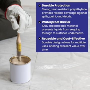 VicMore Durable 9x12 Drop Cloth for Painting and DIY