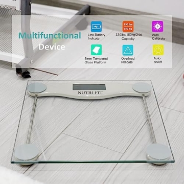 Stylish Digital Bathroom Scale for High Accuracy Weighing