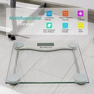Stylish Digital Bathroom Scale for High Accuracy Weighing