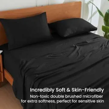 GOKOTTA King Size Microfiber Sheets Set - Ultra Soft & Deep Pocket
