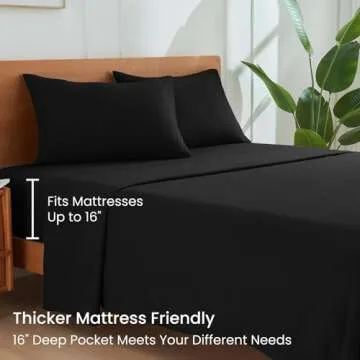 GOKOTTA King Size Microfiber Sheets Set - Ultra Soft & Deep Pocket