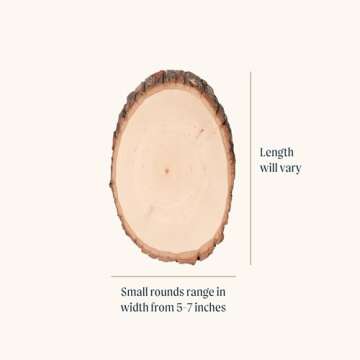 Walnut Hollow 27669 Basswood Country Round, Small for Woodburning, Home Décor and Rustic Weddings