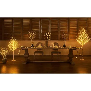 LITBLOOM 4FT Lighted Birch Twig Tree with 200 LEDs