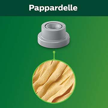 Philips Kitchen Appliances Philips Compact Pasta Maker 4-in-1 Accessory Shape Kit for Pappardelle, T...