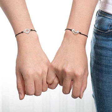 Sister Bracelets - Matching Sun Moon Jewelry Gifts