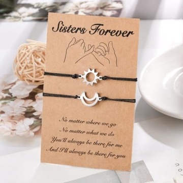 Sister Bracelets - Matching Sun Moon Jewelry Gifts