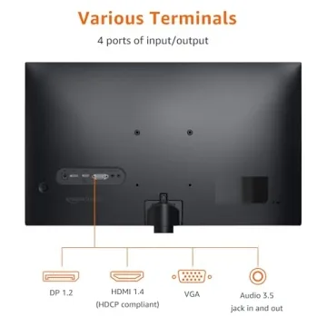 Amazon Basics 24 Inch Monitor with Built-in Speakers