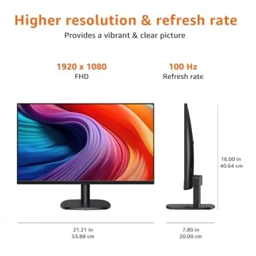 Amazon Basics 24 Inch Monitor with Built-in Speakers