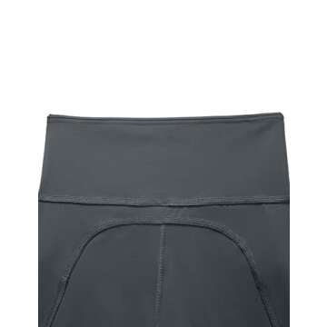 CRZ YOGA Womens Brushed Naked Feeling Workout Leggings 25" - High Waisted Gym Athletic Tummy Control Yoga Pants with Pockets Dark Carbon XX-Small