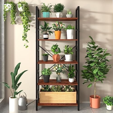 Stylish Yoobure 5 Tier Bookshelf for Home Storage Solutions