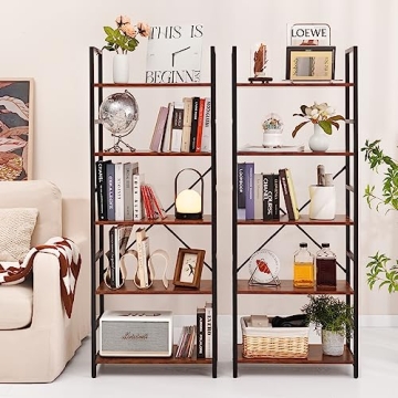 Stylish Yoobure 5 Tier Bookshelf for Home Storage Solutions