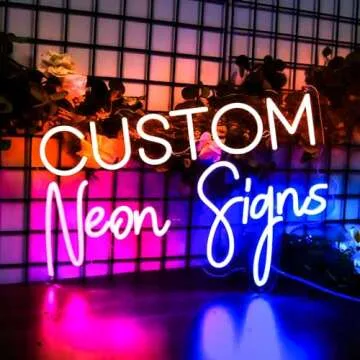 Custom Neon Signs, CRUMBIT Large LED Neon Signs for Wedding Last Name Sign Customizable, Personalize...