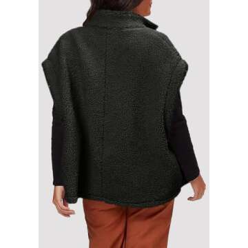 Shop Hongqizo Women’s Cozy Fuzzy Fleece Vest with Pockets
