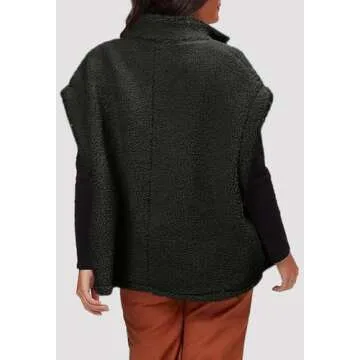 Shop Hongqizo Women’s Cozy Fuzzy Fleece Vest with Pockets