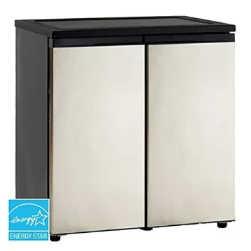 Avanti RMS551SS Compact Side-by-Side Refrigerator Freezer