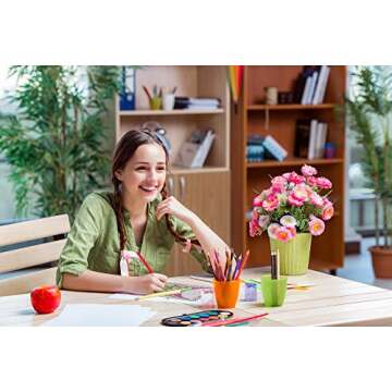 Coloring-On-The-Go Coloring Books for Adults & Grownups -74 Wild Nature Pages W/Durable Designed Pouch& Hardcover Spiral Bound Format-Deluxe Portable DIY Craft Creative Kit -Be Artistic Everywhere!