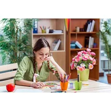 Coloring-On-The-Go Coloring Books for Adults & Grownups -74 Wild Nature Pages W/Durable Designed Pouch& Hardcover Spiral Bound Format-Deluxe Portable DIY Craft Creative Kit -Be Artistic Everywhere!