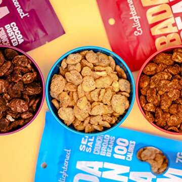 Bada Bean Bada Boom - Crunchy Roasted Broad Bean Snacks, Vegan & Gluten Free, Packs of 6