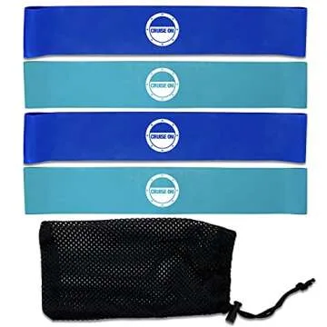 Cruise On Towel Bands 4 Pack for Beach and Pool Fun