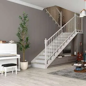 DIIGER Artificial Tree Artificial Olive Tree 6.5FT Tall, Modern Large Fake Plant Decor in Pot for Indoor Outdoor,Home Office Perfect Housewares Gift Decoration, 78 in Olive Tree