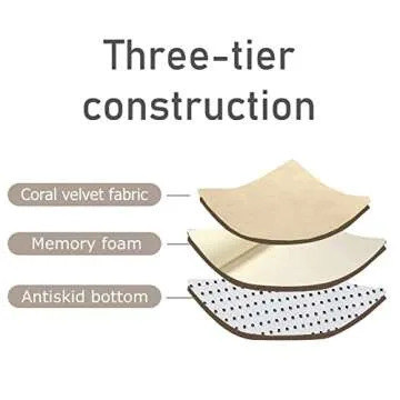 Loartee Nursery Rug Coral Velvet Crawling Rugs Mat Area Rugs Play Crawling Mat(5.0'x 6'8", Brown) for Toddler Children Play Mat Yoga Mat Exercise Pads Carpet