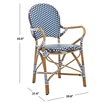 Stylish Safavieh Indoor/Outdoor Rattan Stacking Arm Chair Set