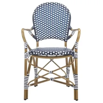 Stylish Safavieh Indoor/Outdoor Rattan Stacking Arm Chair Set