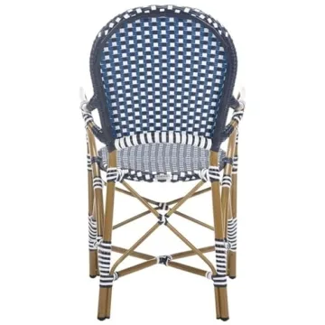 Stylish Safavieh Indoor/Outdoor Rattan Stacking Arm Chair Set