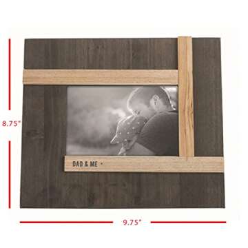 Wood Picture Frame for Dad - 4 x 6 Inch Design