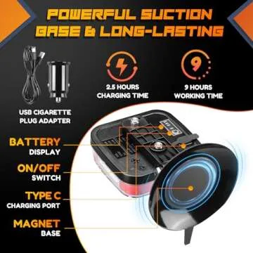 inhtgeas Wireless Trailer Lights - Magnetic & Rechargeable Kit