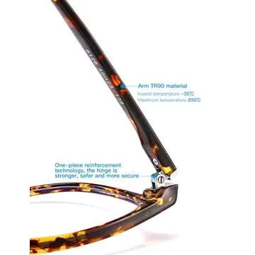 Stylish Blue Light Blocking Glasses for Eye Comfort