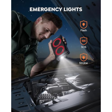 2000A Portable Car Jump Starter with Smart Cables