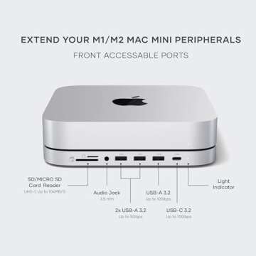 Satechi Mac Mini Hub & SSD Enclosure | 10Gbps Speed