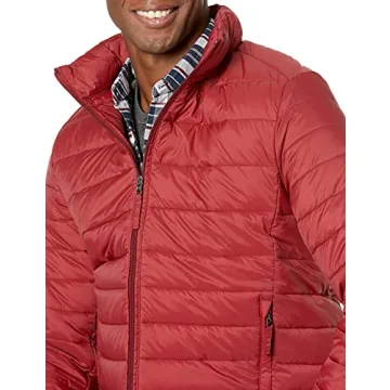 Packable Water-Resistant Puffer Jacket for Men