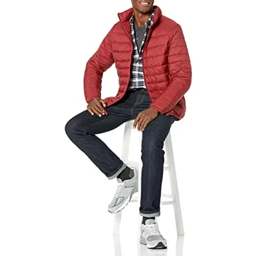 Packable Water-Resistant Puffer Jacket for Men