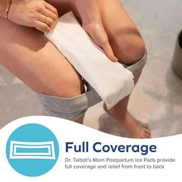 Dr. Talbot's Mom Postpartum Ice Pads for Pain Relief - 8-Pack - 2-in-1 Absorbent Postpartum Pads for...